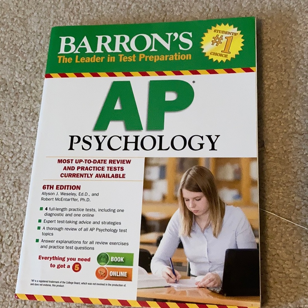 AP Psychology Barron’s prep book